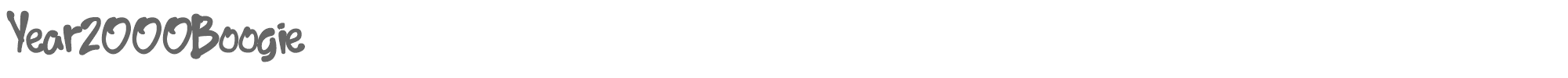 Year 2000 Boogie y2kboogie.ttf font preview