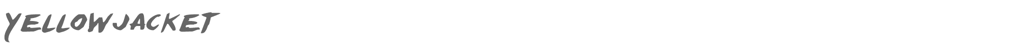 Yellow Jacket YELLOW.TTF font preview