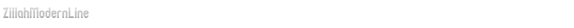 Zillah Modern ZILLML__.TTF font preview
