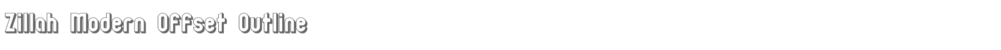 Zillah Modern ZILLMOO_.ttf font preview