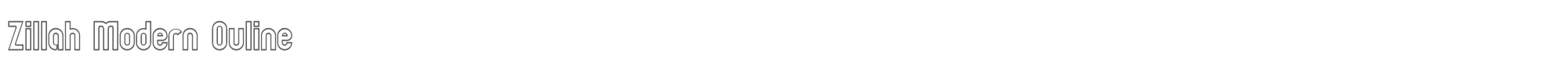 Zillah Modern ZILLMO__.ttf font preview