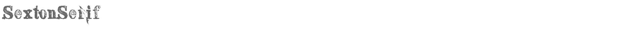 Sample characters Sexton Serif Font