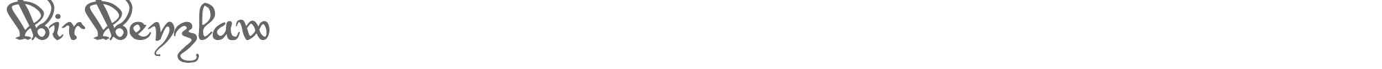 Sample characters WirWenzlaw Rough Font