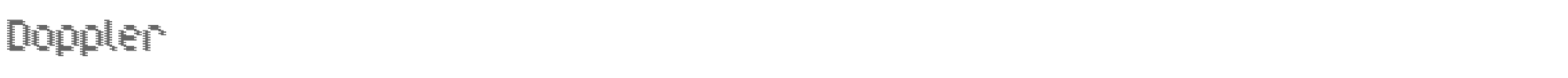Doppler Doppler.ttf font preview