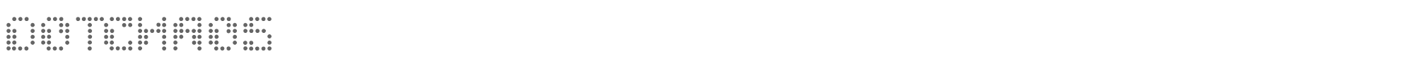Sample characters Dotchaos Font