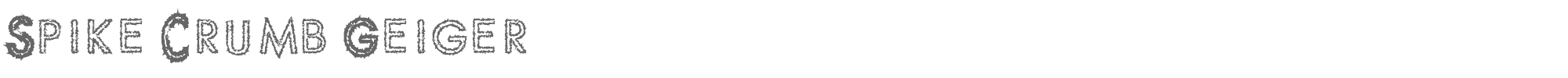 Spike Crumb SPIKCG__.TTF font preview