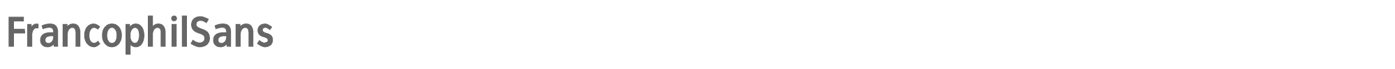 Francophil Sans FrancophilSans-Bold.ttf font preview