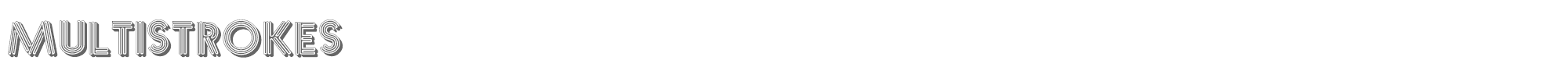 Multistrokes Multistrokes.ttf font preview