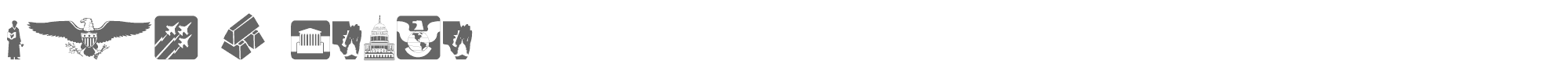 Sample characters Law & Order Font