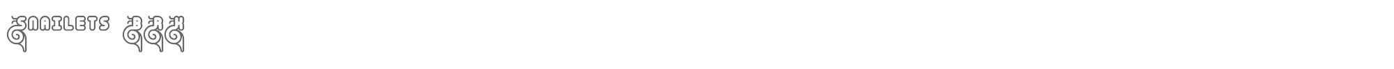 Snailets BRK snailets.ttf font preview