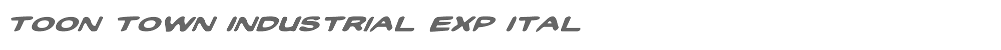 Toon Town Industrial toontiei.ttf font preview