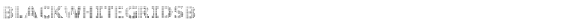 Black White Grids BlackWhiteGridsB.ttf font preview