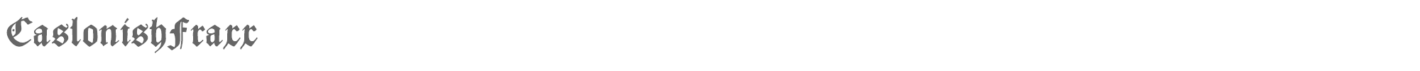 Sample characters Caslonish Fraxx Font