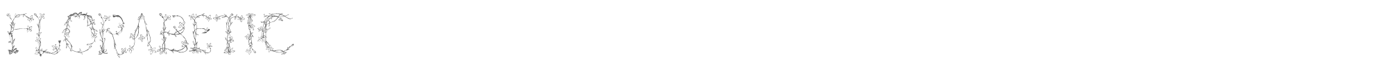 Florabetic Florabetic.ttf font preview