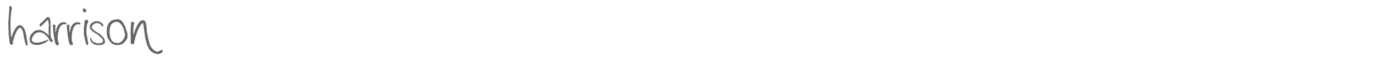 Sample characters Harrison Font
