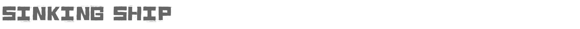 Sinking Ship SinkiS93.ttf font preview