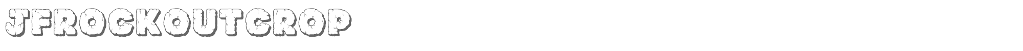 JF Rock JFRocOut.ttf font preview