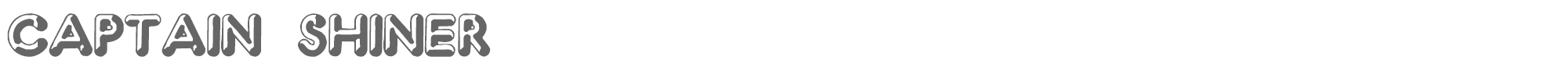 Sample characters Captain Shiner Font