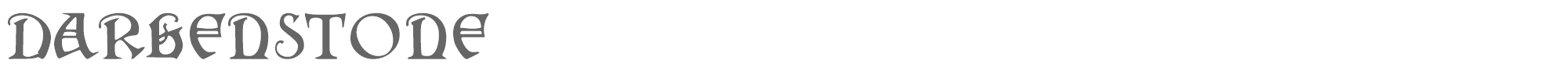 Sample characters Darkenstone Font