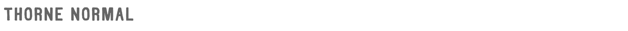 Sample characters Thorne Font
