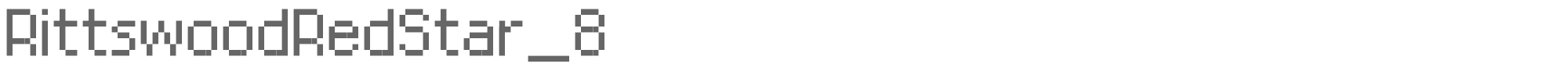 Rittswood RedStar rtt-redstar_8.ttf font preview