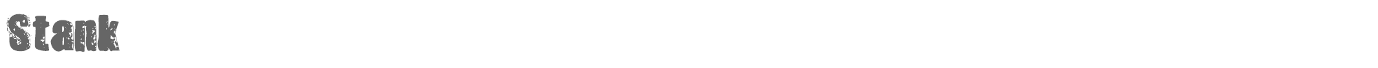 Sample characters Stank Font