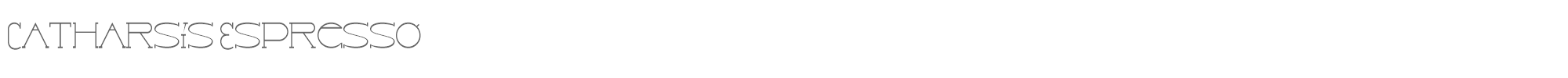 Sample characters Catharsis Espresso Font