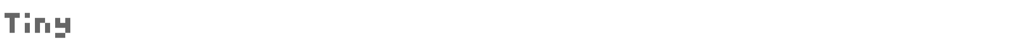 Sample characters Tiny Font
