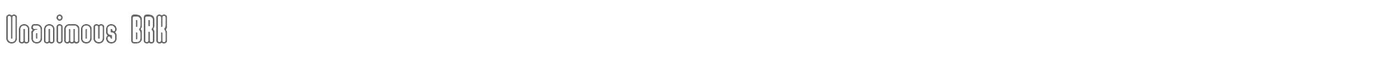 Unanimous BRK unanimo.ttf font preview