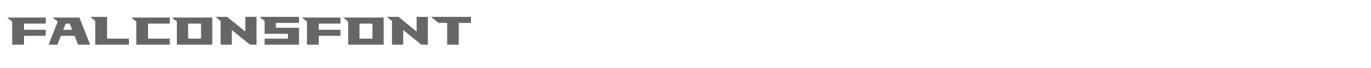 Falcons Font FalconsFont.ttf font preview