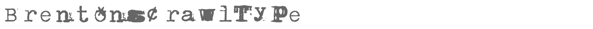 BrentonscrawlType bwptype.ttf font preview
