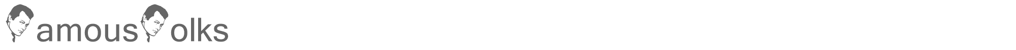 Sample characters Famous Folks Font