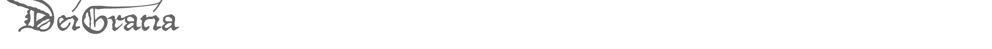 Sample characters DeiGratia Font