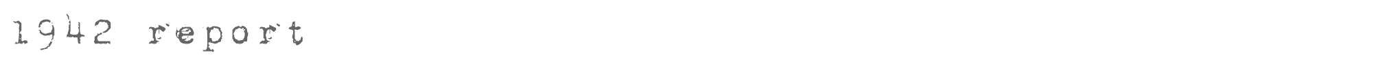 Sample characters 1942 Report Font