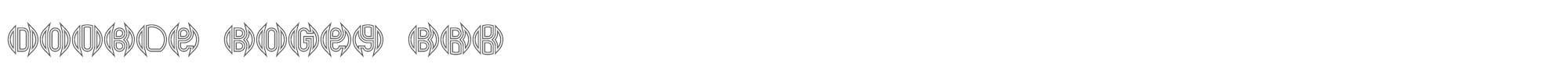 Double Bogey + DB Layer + 18 Holes BRK dblbogey.ttf font preview