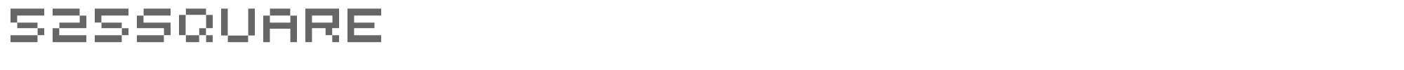 525 Round + Square 525-SQUA.TTF font preview