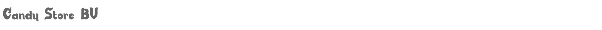 Sample characters Candy Store BV Font