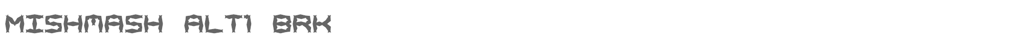 Mishmash mimaalt1.ttf font preview