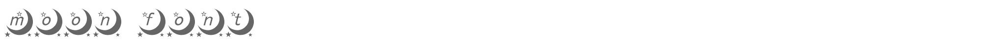 Moon Font moon_font.TTF font preview