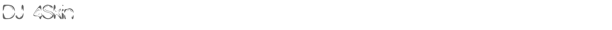 Sample characters DJ 4Skin Font