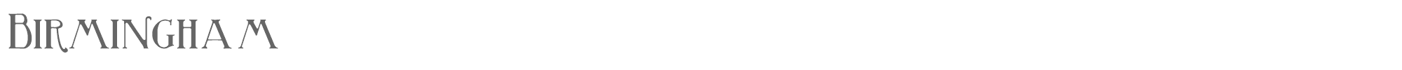 Birmingham Birmingham.ttf font preview