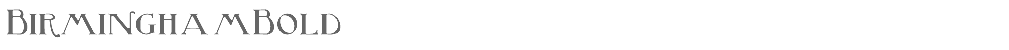 Birmingham BirminghamBold.ttf font preview