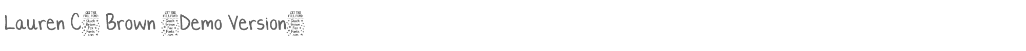 Lauren C. Brown laurencb-demo.ttf font preview
