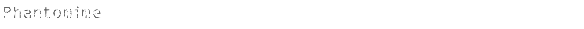 Sample characters Phantomime Font