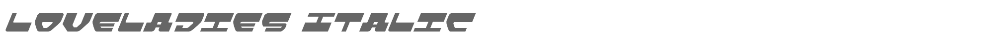Loveladies Lovev2i.ttf font preview