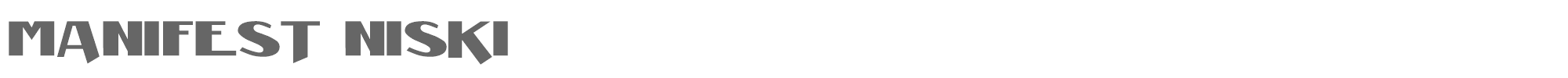 Manifest Manifest2.ttf font preview