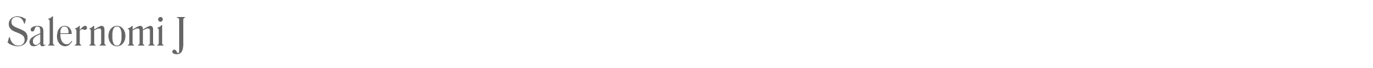 Sample characters Salernomi J Font
