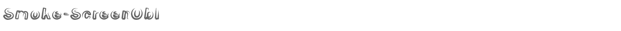 Smoke Screen Smoke-ScreenObl.ttf font preview