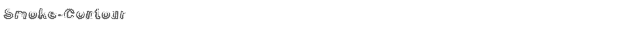 Smoke Shadow Smoke-Contour-Italic.ttf font preview