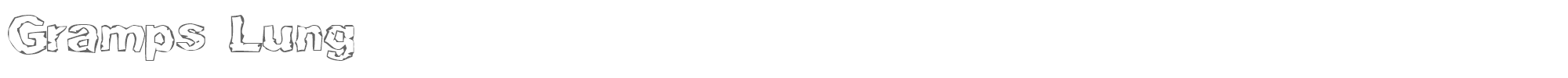 Sample characters Grampslung Font